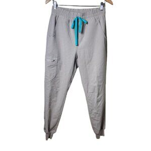 FIGS Technical Collection Zamora Jogger Scrubs Scrub Pants Size Small Khaki Tan